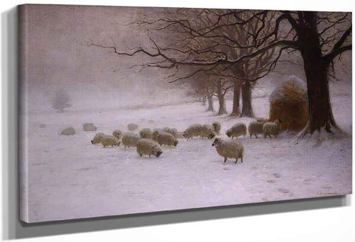 Sheep In A Snowstorm By Joseph Farquharson