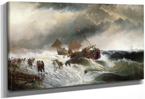 Shipwreck By Edward Moran