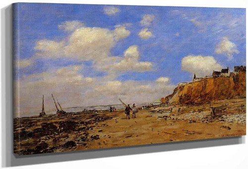 Shoreline With Rising Tide, October By Eugene Louis Boudin