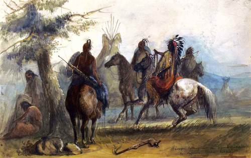 Sioux Setting Out On An Expedition To Capture Wild Horses By Alfred Jacob Miller