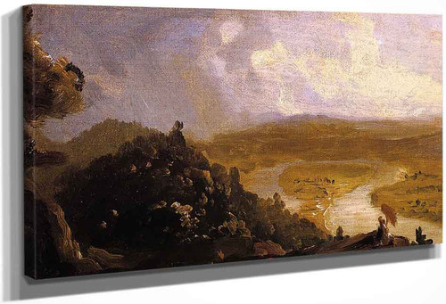 Sketch For The Oxbow By Thomas Cole By Thomas Cole