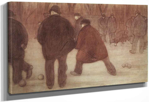 Skittle Players By Jozsef Rippl Ronai By Jozsef Rippl Ronai