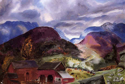 Snow Capped Mountains By George Wesley Bellows By George Wesley Bellows