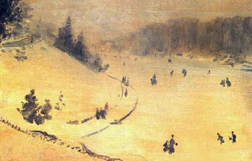 Snow Fields By Giuseppe De Nittis By Giuseppe De Nittis