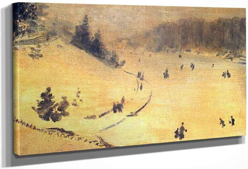 Snow Fields By Giuseppe De Nittis By Giuseppe De Nittis