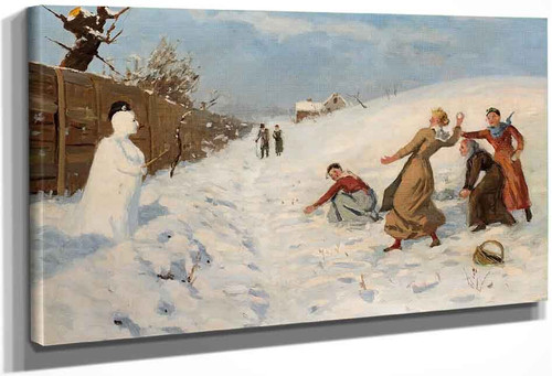 Snowball Fight By Hans Dahl