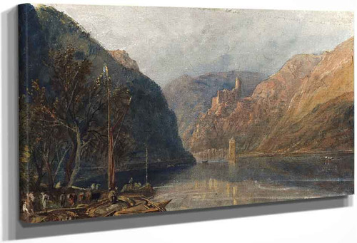 St Goarhausen And Katz Castle By Joseph Mallord William Turner