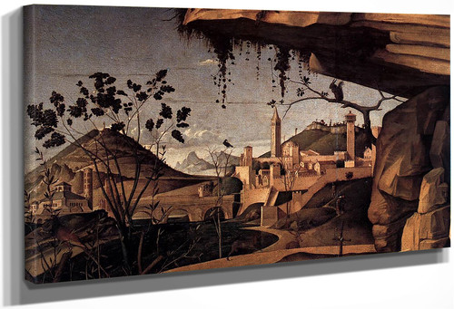 St Jerome Reading In The Countryside By Giovanni Bellini