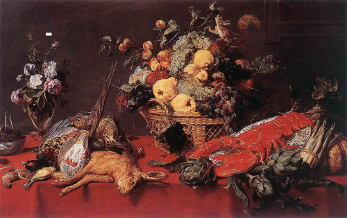 Still Life With A Basket Of Fruit By Frans Snyders