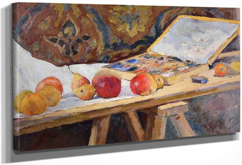 Still Life With Apples And Box Of Pastels By Ker Xavier Roussel