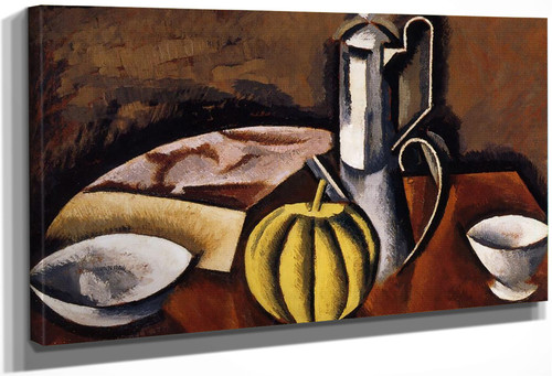 Still Life With Coffee Pot And Melon By Roger De La Fresnaye