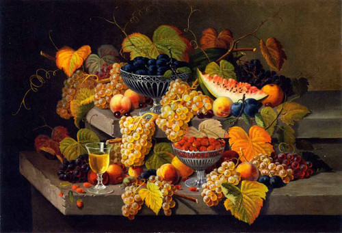 Still Life With Fruit13 By Severin Roesen