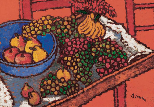 Still Life With Grapes By Jozsef Rippl Ronai By Jozsef Rippl Ronai