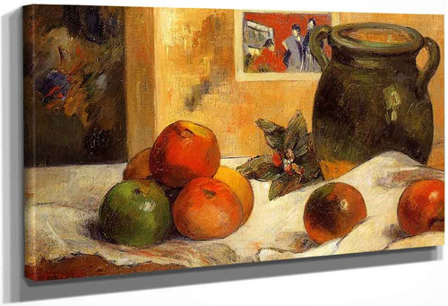 Still Life With Japanese Print By Paul Gauguin