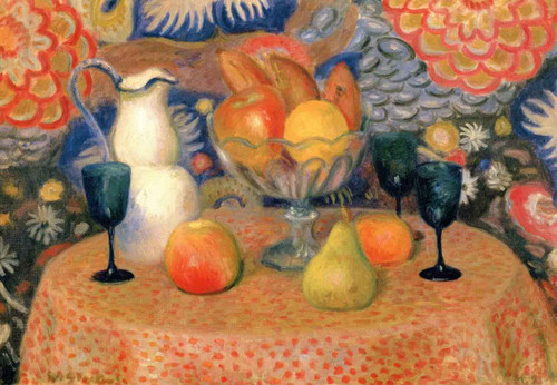 Still Life With Three Glasses By William James Glackens By William James Glackens Still Life With Three Glasses By William James Glackens By William James Glackens