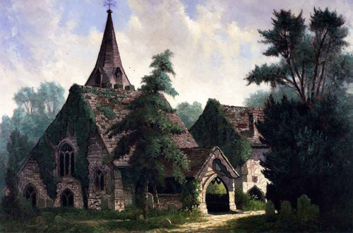 Stoke Poges Church, England By Edwin Deakin By Edwin Deakin