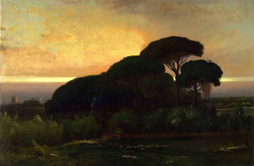 Stone Pines By George Inness By George Inness