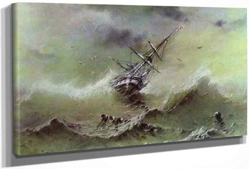 Storm.1 By Ivan Constantinovich Aivazovsky By Ivan Constantinovich Aivazovsky