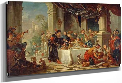 Story Of Don Quixote 6 The Diner Of Sancho By Charles Joseph Natoire By Charles Joseph Natoire