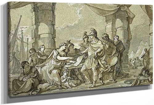 Story Of Mark Antony Octavian And Mark Antony Sealing The Treaty Of Tarentum By Charles Joseph Natoire By Charles Joseph Natoire