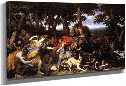 Story Of Meleager The Hunt Of Meleager And Atalanta By Charles Le Brun