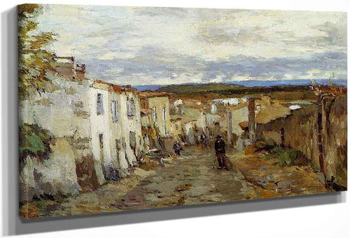 アルベール・ルブール、「LES LAVEUSES A PONT-DU-CHATE L'allier A Pont Du Chateau By Albert Lebourg Reproduction from