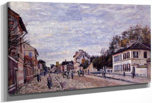 Street Scene In Marly By Alfred Sisley