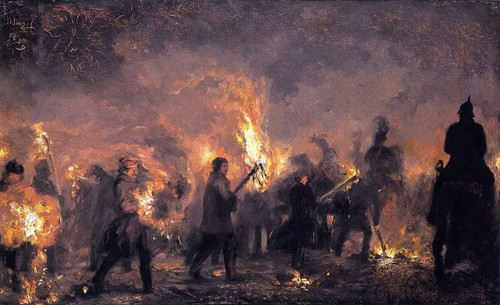 Students' Torchlight Procession By Adolph Von Menzel By Adolph Von Menzel