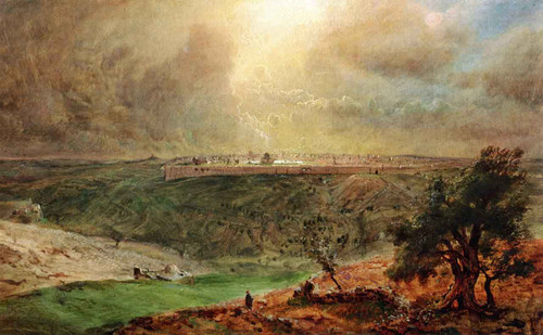 Study For 'Jerusalem' By Frederic Edwin Church By Frederic Edwin Church