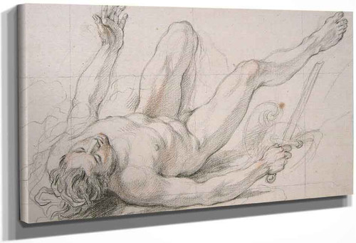 Study For A Reclining Man By Charles Antoine Coypel Iv By Charles Antoine Coypel Iv