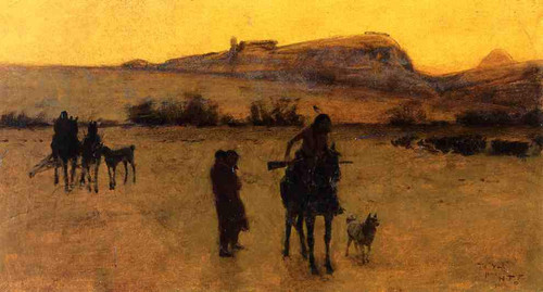 Study For Danger By Henry F. Farny By Henry F. Farny