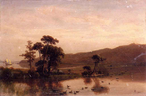 Study For Gosnold At Cuttyhunk, 1602 By Albert Bierstadt