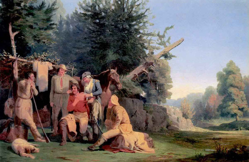 Study For Wounded Trooper By William Tylee Ranney