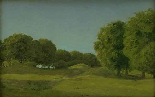 Study From The Deerpark Near Copenhagen By Christoffer Wilhelm Eckersberg