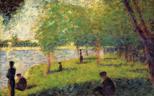 Study With Figures By Georges Seurat