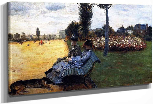 Sulla Panchina Al Bois By Giuseppe De Nittis By Giuseppe De Nittis