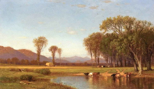 Summer Afternoon In The Meadows By Samuel Colman Summer Afternoon In The Meadows By Samuel Colman