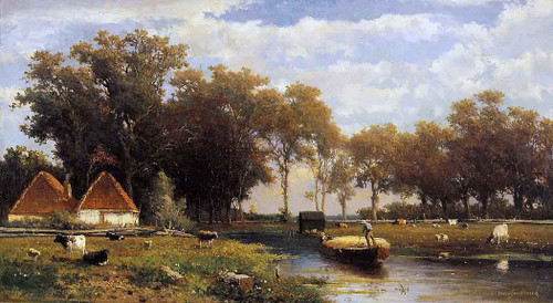 Summer Landscape By Johan Hendrik Weissenbruch
