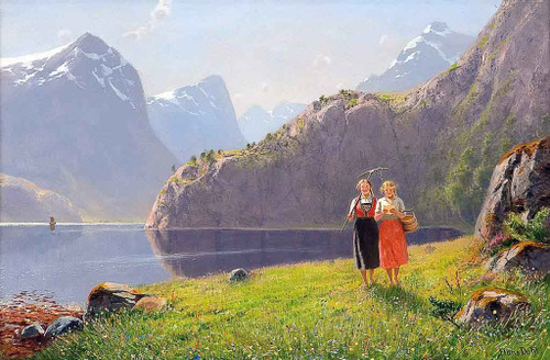 Summerday By Balestrand By Hans Dahl