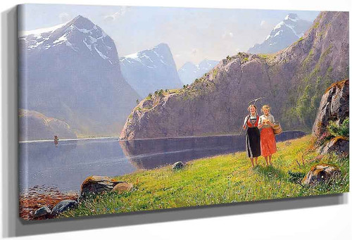 Summerday By Balestrand By Hans Dahl