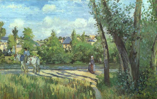 Sunlight On The Road, Pontoise By Camille Pissarro Sunlight On The Road, Pontoise By Camille Pissarro