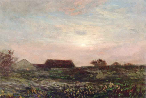 Sunlight Through The Clouds By Dwight W. Tryon