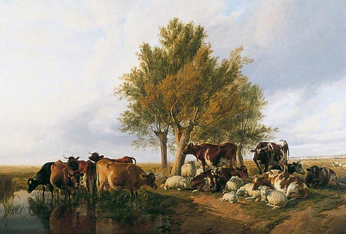 Sunny Summer Evening In The Meadows By Thomas Sidney Cooper By Thomas Sidney Cooper