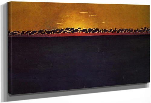 Sunset, Gray Blue High Tide By Felix Vallotton