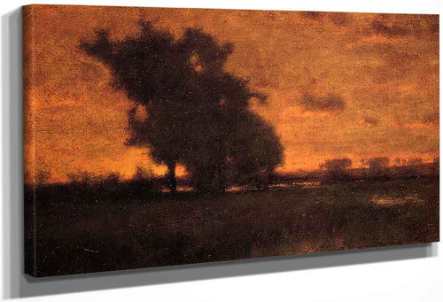 Sunset At Milton By George Inness By George Inness