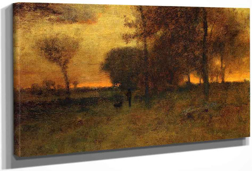 Sunset Glow By George Inness By George Inness