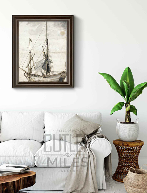 A Small Masted Boat By Claude Joseph Vernet