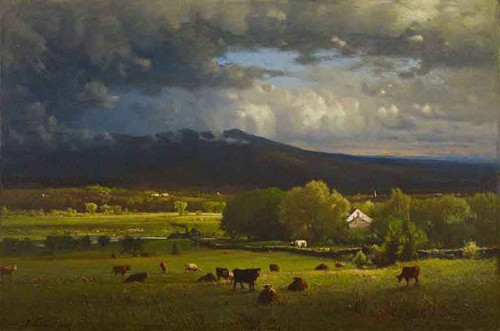 Sunset On The River By George Inness By George Inness Sunset On The River By George Inness By George Inness