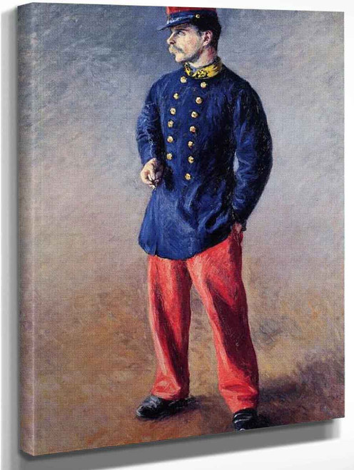 A Soldier By Gustave Caillebotte