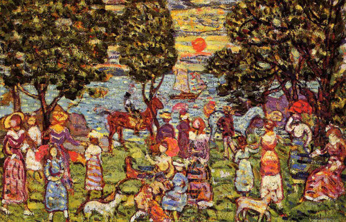 Sunset By Maurice Prendergast Sunset By Maurice Prendergast